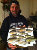 Dave Darland after a successful day of ice fishing