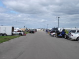 Crowds filling in