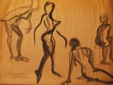 Figure Poses, Ink