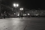 Hotel De Ville plaza at night