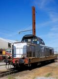 First unit built of this broad and widespread familly of french locomotives, the BB66001 at Avignon depot.