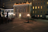 Patio in back of hotel