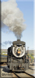A Canadian National Locomotive Moving Around In The Yard