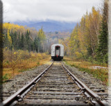 The Excursion Train Passes Through The Crossing Safely