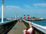 CALEDONIAN STEAM PACKET - P.S. WAVERLEY (The Last Sea Going Paddle Steamer) @ Yarmouth Pier, Isle of Wight