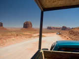 Tour jeep in search of Monuments