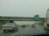 Ride to the hotel from the airport...yep, were back in Michigan
