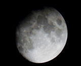 Moon with 11 Celestron and Nikon D40