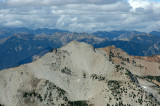 Clouds and Light Colored Scree Peak