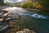 River in the autumn morning