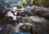 Rocks and running water