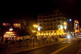 Rue de Clichy at night