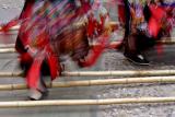 Nanhua Village Bamboo Dance during Naox Niex, the Hmong New Year in Guizhou Province, China