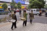 On the way to work.  Jishou City, Hunan Province, China