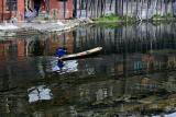 Fenghuang paddling on the main river.