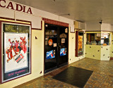 The Arcadia Theater entrance and box office