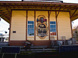 An end view of the Abbeville, LA Train Depot