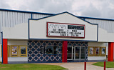 The marquee and entrance to the theater