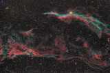 NGC6960 - Veil nebula and Pickering's Triangle in Cygnus