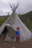 Sami tent & herder