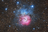 M20 - The Trifid Nebula in Sagittarius ( crop)
