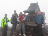 So much for the great views, We`re in the clouds and its cold.