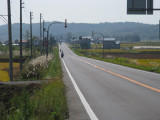 Road to Tsukigata city where we camped for 100 yen (@$1.00).
