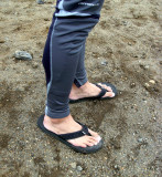 Andrews hiking shoes. Locals were amazed.