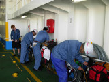 Like before, our bikes are tied to the side. What service!