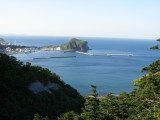 Coastal view from the bike path.