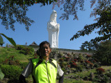 Dropping down from the mountains, we visit a garden which was also home to a large buddha statue.