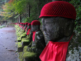 Buddhist saints are believed to protect children from disaster and sickness.