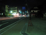 Geno and I hit the streets of Nikko at night looking for food.