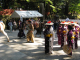 Contestants paraded through the crowds.