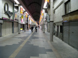 It was dark when we finally found the Shimizuya Ryokan. Gondo Shopping Mall where Geno and I got dinner.