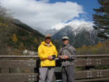 The views here are breathtaking. On Tashiro Bridge.