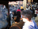Smoke from incense is believed to have healing powers.