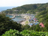 At times, the road climbs high above the  coastal towns.