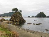 Interesting rock formations along the coast.