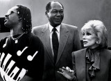 Stevie Wonder, Mayor Tom Bradley, Joan Rivers, 1985