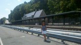 Rosie at the Train Station