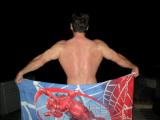 Picture of my son Gary...at 47 years old...with his Spider Man Towel   ;-)