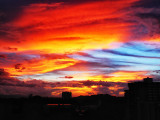 Saharan dust sunset