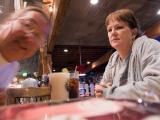 Gail and I at Bubba Gumps for Christmas Eve dinner.