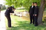 Adam and Eric getting their picture taken by Darcy