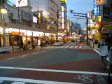 Crossing to a JR station, Tokyo