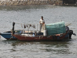 Fisherman drying his catch