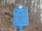 Old burying grounds sign