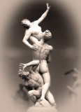 The Rape ( Abduction )  of the Sabine Women , Galleria dellAccademia , Florence