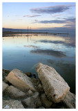 Sunset over Bombay Beach